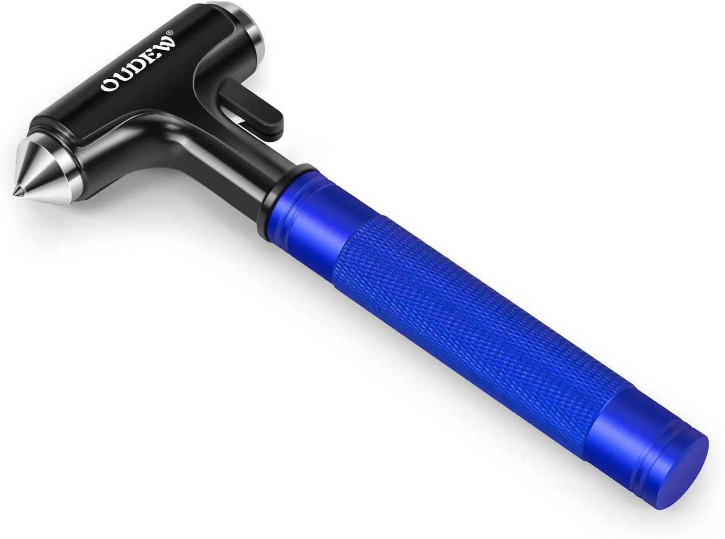 Car Safety Hammer, Car Glass Breaker with Seat Belt Cutter, Automotive Escape Tool with Lighting Function, Metal Window Breaker, Emergecy Safety Hammer for Auto Accidents (Black)