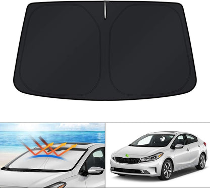 KUST Windshield Sun Shade for Toyota RAV4 2019-2022 2023 2024 2025 2026 Window Accessories Shade Sun Visor Cover Foldable Block UV Rays - Colors G