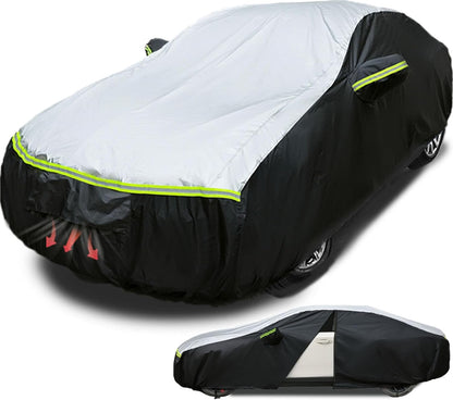 SUV car Cover All Weather Waterproof Murano, Subaru Outback/Solterra，Cadillac XT5/SRX, Buick Envision and Other Models -Outdoor Sunshade Protection with Zipper (Length 188 to 195 inch)
