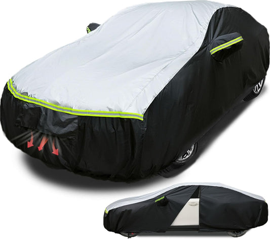 SUV car Cover All Weather Waterproof Murano, Subaru Outback/Solterra，Cadillac XT5/SRX, Buick Envision and Other Models -Outdoor Sunshade Protection with Zipper (Length 188 to 195 inch)