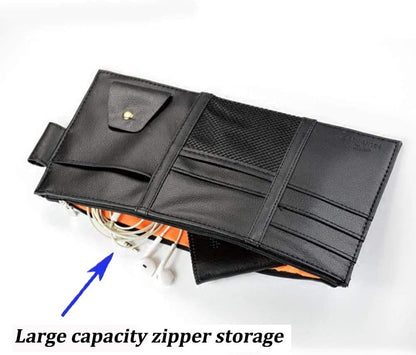Car Visor Organizer, Auto Interior Accessories, Car Truck SUV Storage Pouch Holder, with Multi-Pocket Net Zipper (Black)
