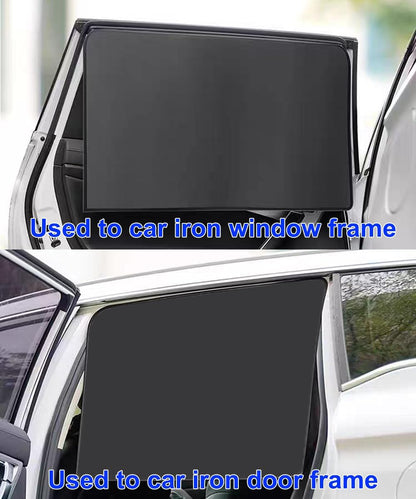 Car Sunshade, Car Privacy Window Shade, 100% Block Light for Breastfeeding, Taking a nap, Changing Clothes, Camping (Full Sets 4pcs)
