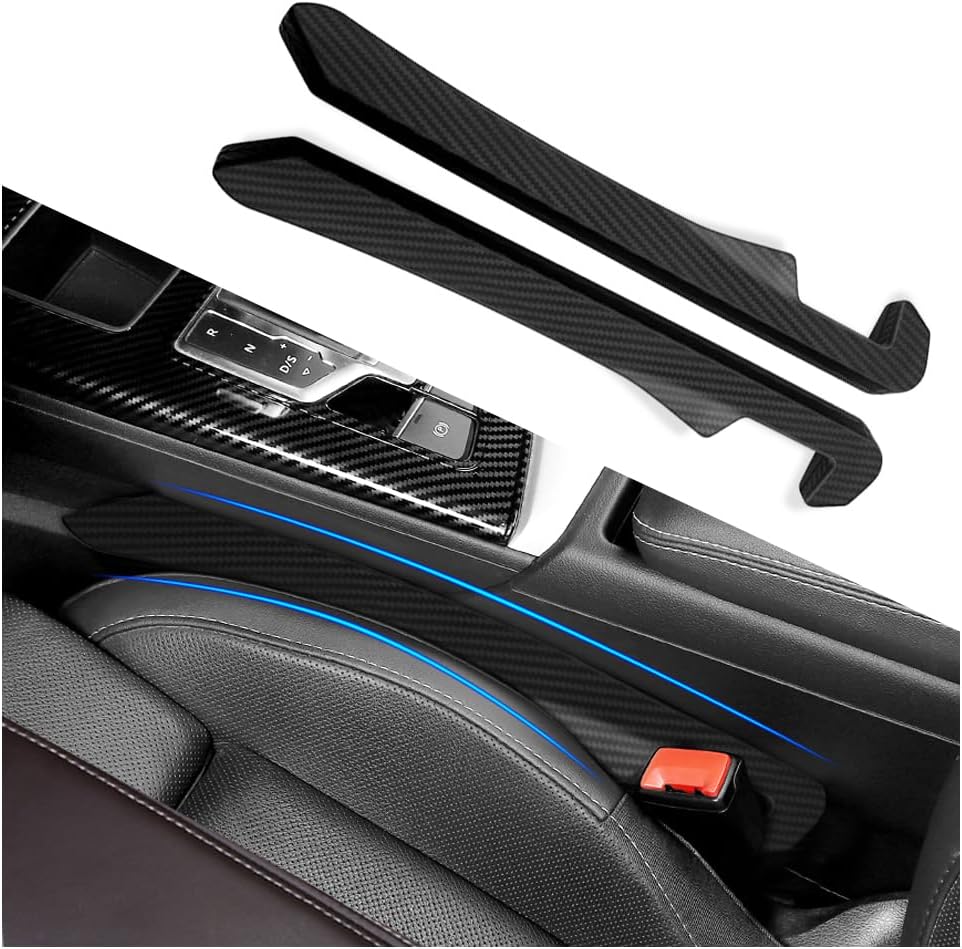 IHOTDER 2PCS Car Seat Gap Filler - Car Seat Gap Filler Organizer for Holding Phone,Key,Purse - Universal Car Gap Filler Fits Car Truck SUV Car Interior Accessories (Black/2PCS)…