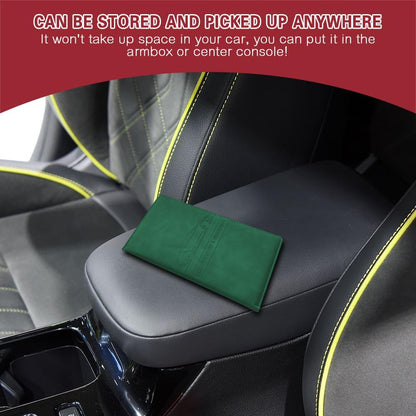 Car Registration and Insurance Holder, Registration and Insurance Card Holder, Auto Glove Box Organizer with Magnetic Shut, PU Leather Automobile Documents Wallet for Cards (Dark Green)