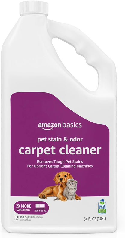 Amazon Basics Carpet Cleaner, Carpet Stain Remover, Fresh Scent, 64 fl oz, Packaging May Vary