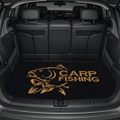 Universal Car Trunk Mat 29" x 39",Purple Colorful Flowers All Weather Trunk Protection Cargo Liner, Durable Cargo Mat Rear Trunk Liner,Stylish Vehicle Interior Accessories Suitable for Most Car Models