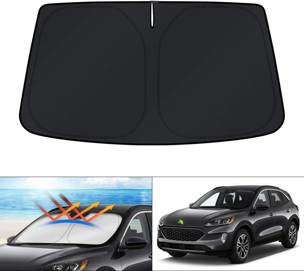 KUST Windshield Sun Shade for Toyota RAV4 2019-2022 2023 2024 2025 2026 Window Accessories Shade Sun Visor Cover Foldable Block UV Rays - Colors D