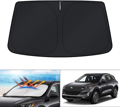 KUST Windshield Sun Shade for Toyota RAV4 2019-2022 2023 2024 2025 2026 Window Accessories Shade Sun Visor Cover Foldable Block UV Rays - Colors D