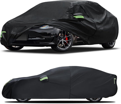 Car Cover Custom Fit for Honda CRV 1997-2025,Toyota RAV4 1996-2025, 6 Layers Truck Cover Waterproof All Weather for Automobiles,Outdoor Full Exterior Cover,Rain, Sun, Wind Protection,Black