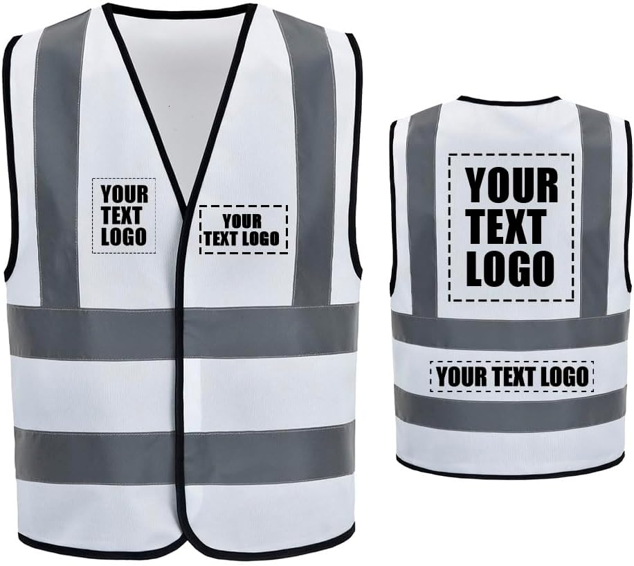 AYKRM 12 colour High visibility viz vest hi vis viz reflective work construction safety vest (XS-8XL) - Colors A