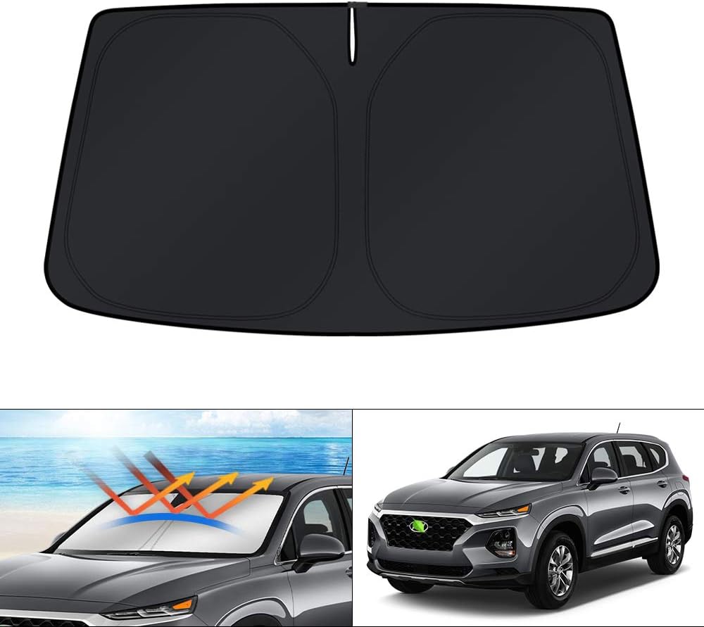 KUST Windshield Sun Shade for Toyota RAV4 2019-2022 2023 2024 2025 2026 Window Accessories Shade Sun Visor Cover Foldable Block UV Rays - Colors B