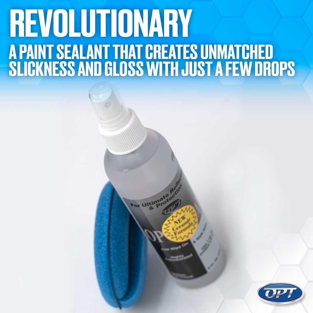 Optimum Opti-Seal Polymer Paint Sealant Spray for Automotive Paint and Interior Car Detailing, Includes Detailing Applicator Pad (8 oz)