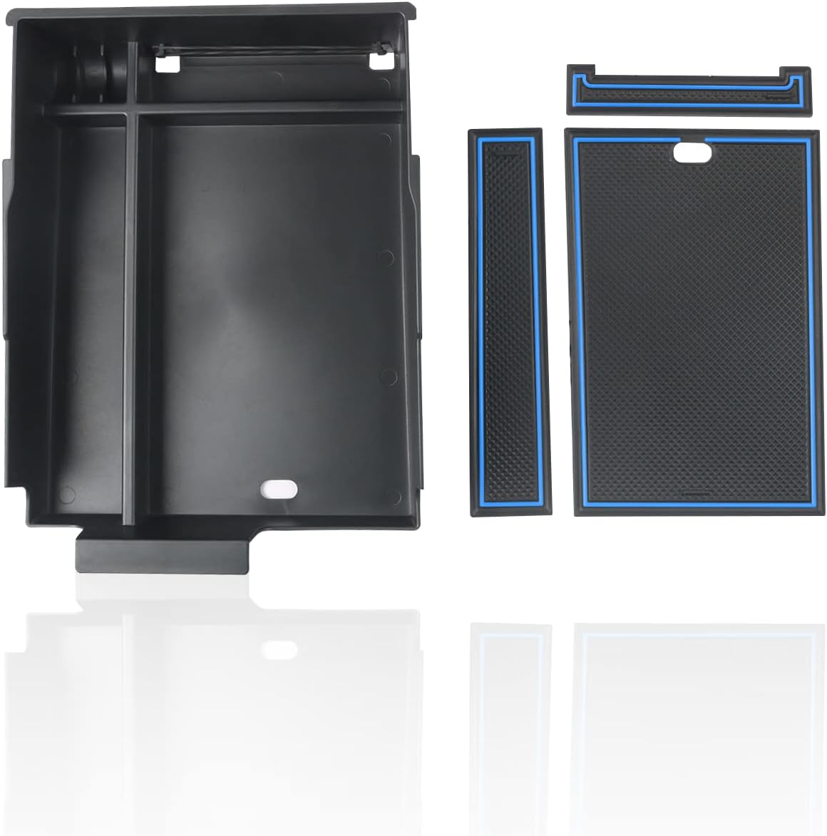 SKTU 2-Pack 2023 2024 2025 2026 Lexu s RX350 Center Console Organizer for 2023-2026 Lexu s RX350/RX450h/RX500h Console Tray 2023 2024 2025 2026 RX350 Accessories with Sunglasses Holder [Double Layers]