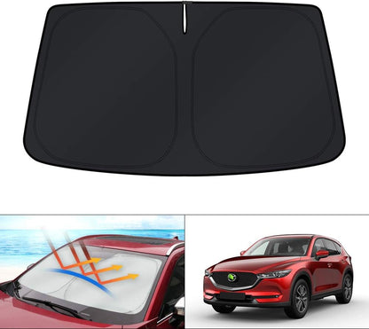 KUST Windshield Sun Shade for Toyota RAV4 2019-2022 2023 2024 2025 2026 Window Accessories Shade Sun Visor Cover Foldable Block UV Rays - Colors F