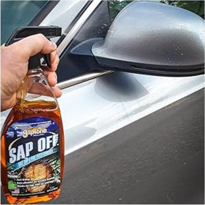 Gliptone Sap Off, Fast-Acting Sap, Pine Tar & Bug Remover Spray, 22 Fl Oz, Non-Abrasive Formula Safe for Paint, Glass & Plastic, Removes Dried-On Sap, Tar, and Bug Residue Quickly