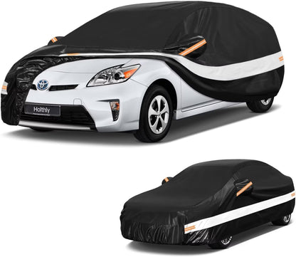 10 Layers Car Cover Custom Fit for Mercedes Benz C Class C250 C300 C43 C63 (1993-2026), Waterproof All Weather for Automobiles, Outdoor Full Cover Sun Dust Rain Protection with Cotton. Black - Colors A