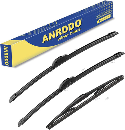 3 Wipers Factory Replacement For Subaru Outback 2020-2022 2023 2024 Original Equipment Replacement Windshield Wiper Blades Set 26"+18"+16" (Set of 3) Top Lock - Colors A
