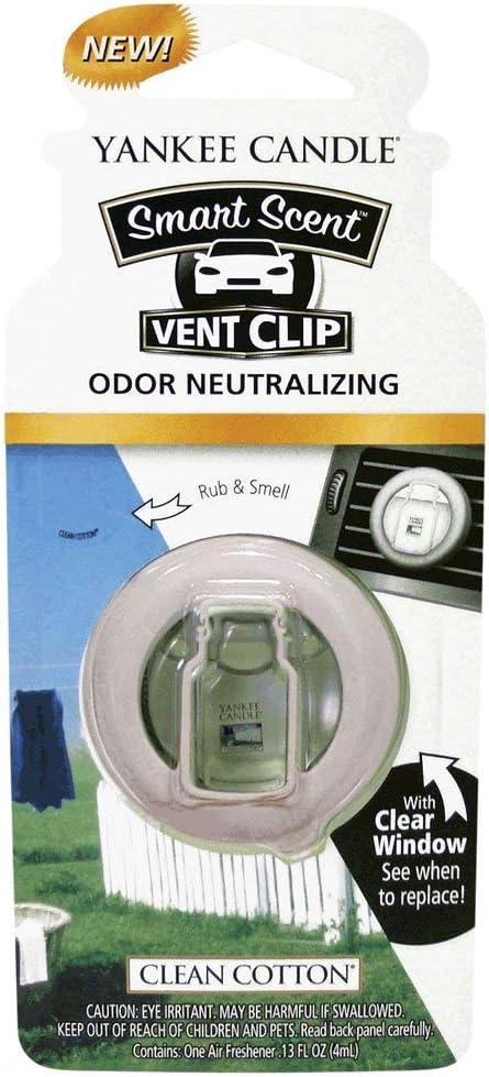 Yankee Candle Midsummer's Night Smart Scent Car Vent Clip, 2 Pack