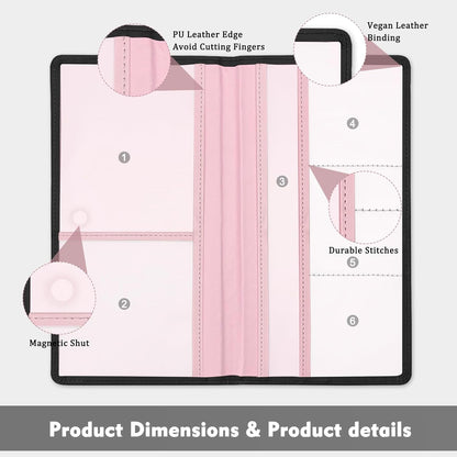 Letter Car Registration and Insurance Holder, with Magnetic Closure for License, Cards and Documents,Vehicle Glove Box Car Organizer, Interior Car Accessories for Women Men (M)