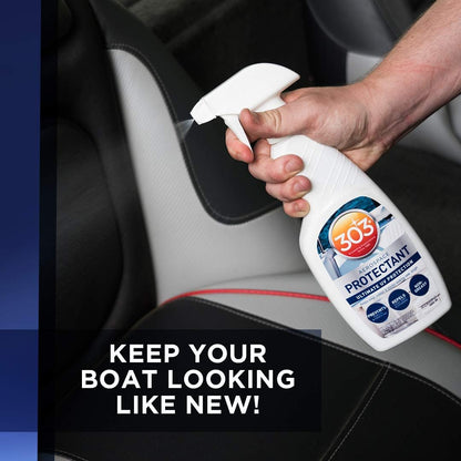 303 Products Marine Aerospace Protectant Spray, UV Protection for Boat Vinyl & Surfaces – Repels Dust, Dirt & Staining, Matte Finish, Restores Like-New Appearance, 32 oz