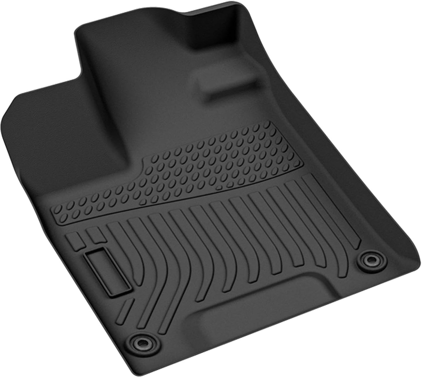 All Weather Rubber Car Floor Mats Compatible with 2013-2017 Honda Accord, Custom Fit Car Mat Full Set with Raised Edge, Odorless, Easy to Install in 5 min, Non-Slip Surface, No Need Trimming