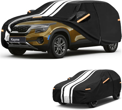 Kayme Heavy Duty Car Cover Custom Fit for BMW 3 Series 320i 325i 328i 330i 335i (1982-2026), Outdoor Full Exterior Cover with Tape and Towel, Rain Snow Sun UV Protection. - Colors A