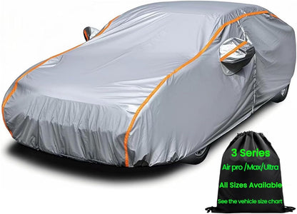 Waterproof Sport Car Cover, Super Lightweight Small Outdoor Car Cover Rain Car Covers for Automobiles All Weather Waterproof Fit Coupe 163" to 178"