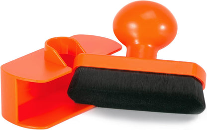 UNIMEIX Tire Shine Applicator Brush Large Vegan Tire Shine Brush with Storage Stand for Vehicles Tire Shine Polish Wax and Car Wash