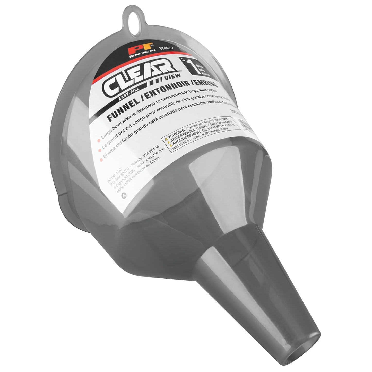 Performance Tool W4053 Clear View Easy-Fill Funnel Set (3 Pieces) - Versatile Liquid Filling Solutions