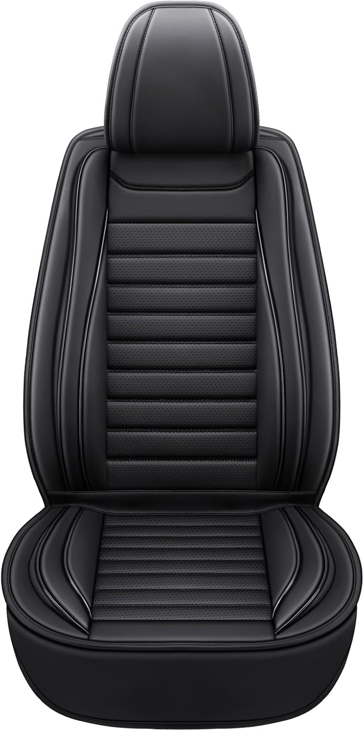 MINGBRON Leather Car Seat Covers,Car Seat Protector Waterproof,Seat Covers Full Set, Car Seat Protectors 5 Seats,Automotive Seat Covers Fit Most Cars Wine Red