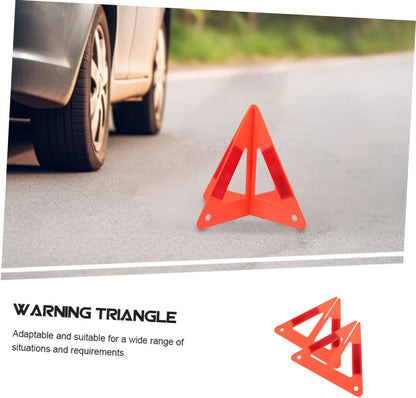 ULTECHNOVO 6-Pack Foldable Emergency Safety Triangles, DOT Compliant Reflective Roadside Warning Triangles for Vehicle Breakdown and Accident, High-Visibility Hazard Signs for Truck and Car Road Safet