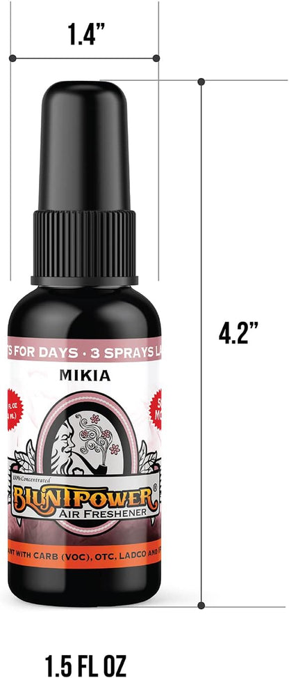BluntPower (Baby Powder, 1 Pack) Concentrated Air Freshener Spray - Oil-Based Room Diffuser Spray - Long-Lasting Bathroom Scent, Car Freshener & Odor Eliminator - Colors B