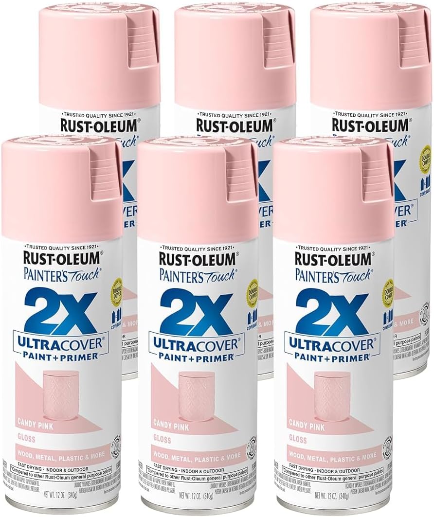 Rust-Oleum 334029 Painter's Touch 2X Ultra Cover Spray Paint, 12 oz, Gloss Clear - Colors C
