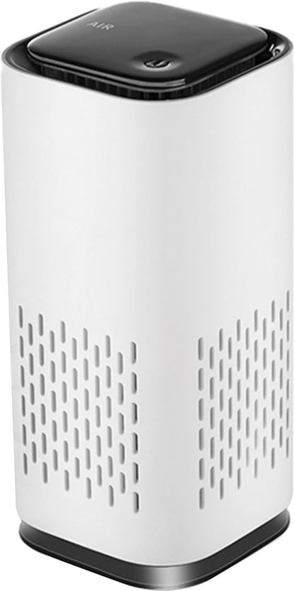 A1 2021 Mini HEPA USB-C Powered Air Purifier. Ultra Portable (5.2in tall, 6.7 ounces), Ultra Quiet. for Travel, In-Car and Desktop (White)