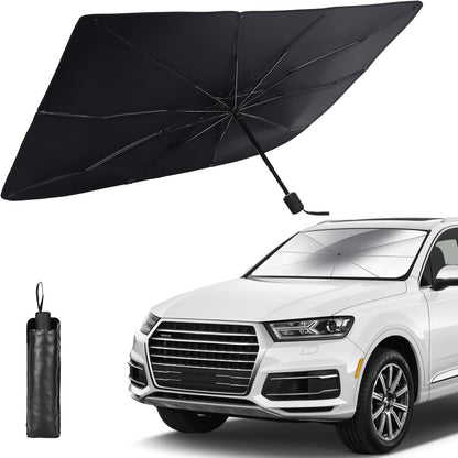 Foldable Car Windshield Umbrellas, Sun Shade Umbrella for Front Windows, Suitable for Windshields of Various Car Models (Large)