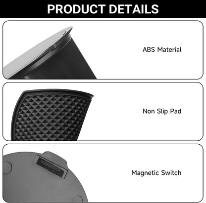 Glove Box Dividers Organizer Compatible with Toyota 2016-2020 2021 2022 2023 Tacoma Accessories Black ABS Material Center Console Organizer
