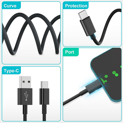 Car Carplay Cable for iPhone 17/16/15, USB A to USB C Cable Compatible for iPhone 17/16,17Air, 17/16/15 Pro Max,17E/16E/Plus, iPad 10th/11 Gen,iPad Pro 12.9,Air 5th/4th Charger Cord,Car Charging Cable