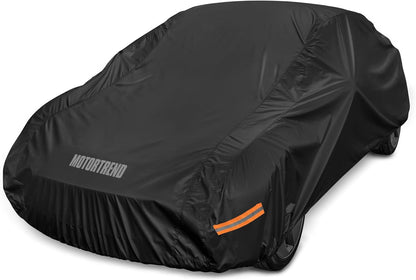 Motor Trend SafeKeeper Heavy Duty Car Cover Waterproof All Weather, Multi-Layered Truck SUV Car Cover for Snow Rain Sun UV Protection, Full Exterior Car Covers for Automobiles (Fits up to 190" Length)