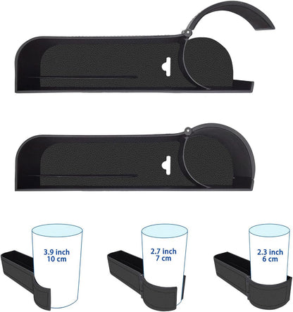 BAILISI Car seat gap filler organizer,multifunctional car seat organizer,Adjustable Cup Holder car console side storage box Holders phone, sunglasses,car accessories(Black)