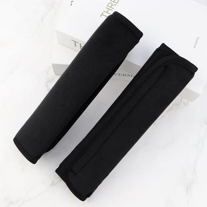 yuntop 2 PCS Car Seat Belt Pads Cover Soft Seat Belt Shoulder Pad Safety Belt Strap Shoulder Pad Comfortable Driving Compatible with Most Cars Helps Protect You Neck and Shoulder (Black)