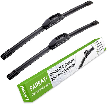 OEM QUALITY 24" +19" PARRATI Premium All-Season Windshield Wiper Blades (Set of 2) - Colors A