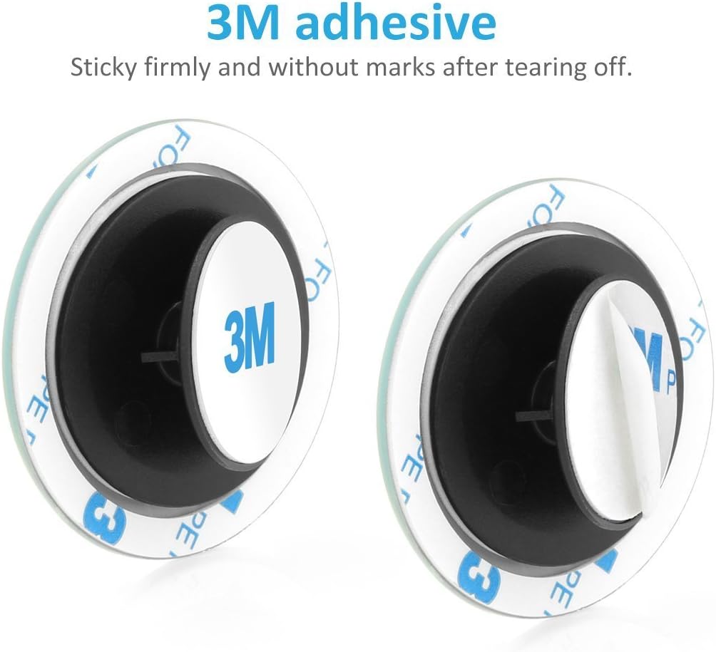 Blind Spot Mirror for Cars LIBERRWAY Car Side Mirror Auto Wide Angle Convex Rear View Stick On Design, Adjustable, 2 Pack
