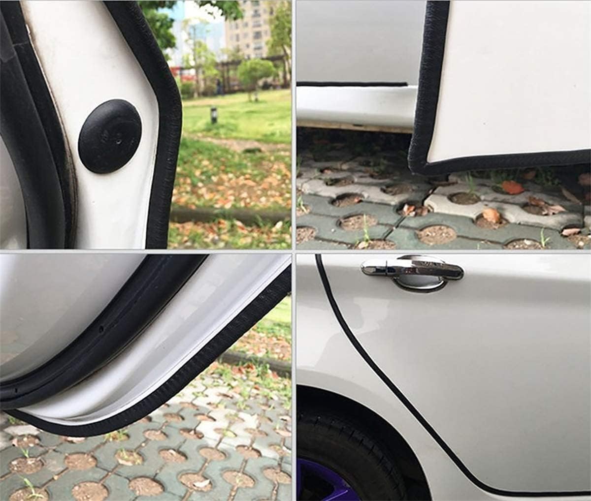 MYFAMIREA 33Ft(10M) Long Car Door Edge Guards, U Shape Edge Trim Rubber Seal Protector Car Door Protection Anti-Collision Rubber Clips Easy to Cut No Need Adhesive Fit for Most Vehicles| Black