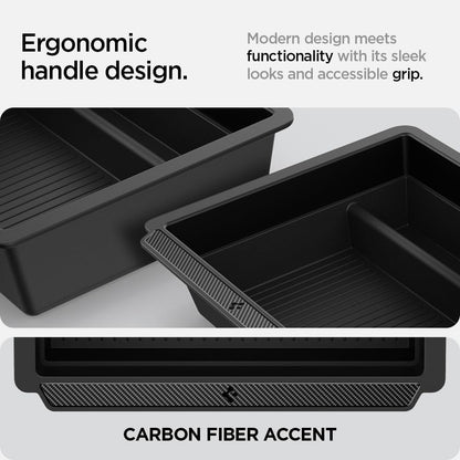 Spigen Center Console Organizer for Tesla Model Y Juniper (Only Premium & Performance 2026) and Model 3 Highland (Standard, Premium & Performance 2024/25/26) with Smooth Slide Technology - [Sliding]