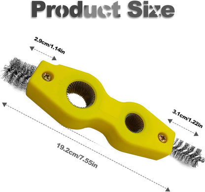4 in 1 Car Battery Cleaning Brush,Anti-Corrosion Battery Terminals,Copper Pipes Cleaner Brush Tool,Universal for Automotive and Marine for Plumbing Installation Soldering Brazing