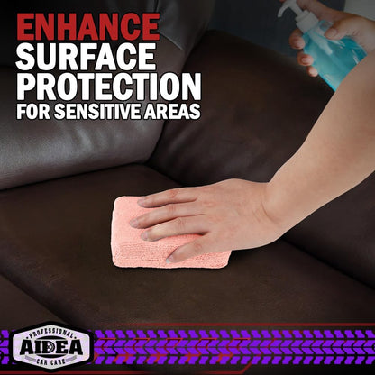 AIDEA Microfiber Applicator Pad-8Pack, Car Wash Sponge, Premium Microfiber Sponge and Cleaning Pads, Perfect for Effortless Wax, Sealant, and Conditioner Application, Car Detailing Supplies, Blue