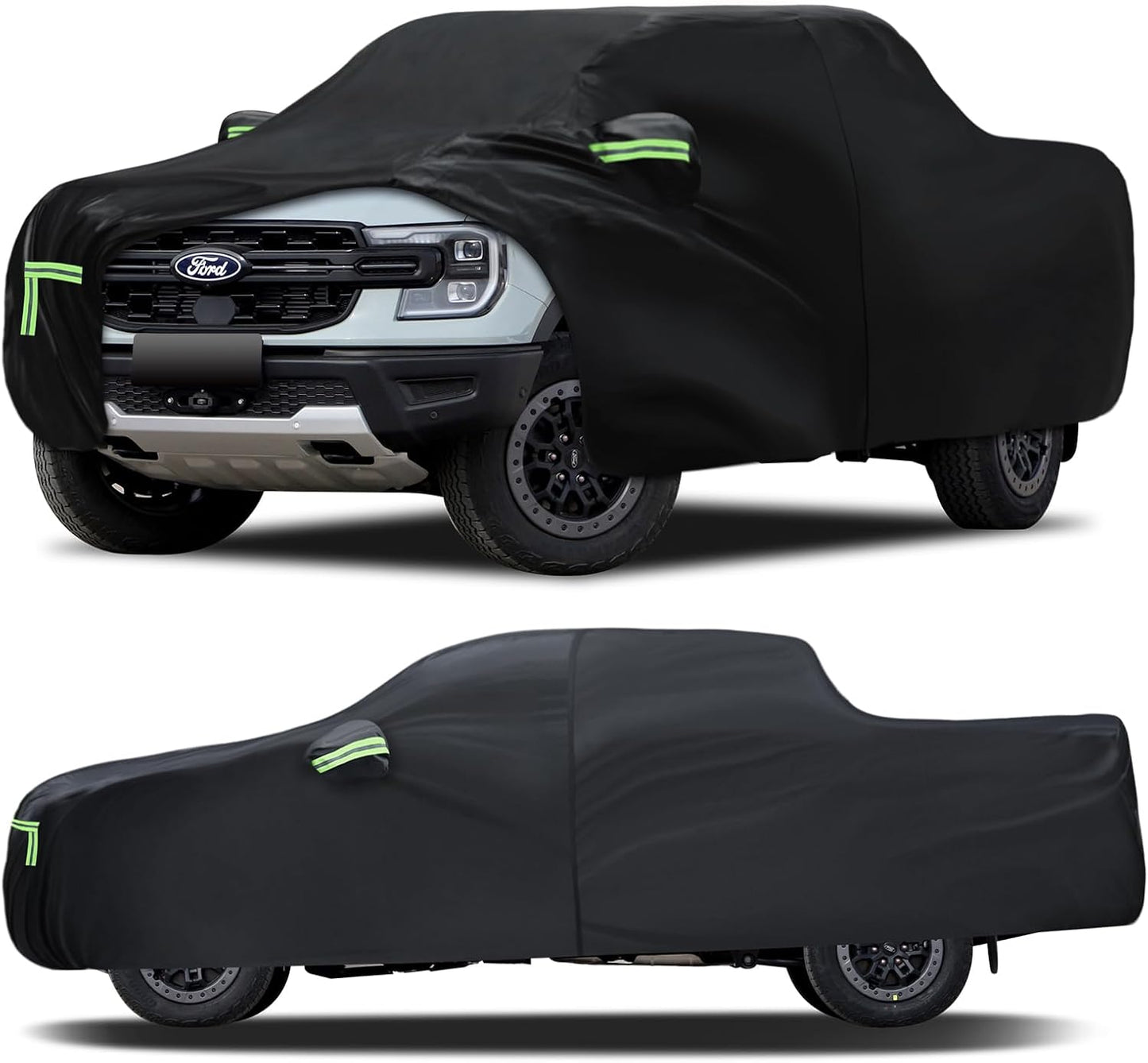 Car Cover Custom Fit for Honda CRV 1997-2025,Toyota RAV4 1996-2025, 6 Layers Truck Cover Waterproof All Weather for Automobiles,Outdoor Full Exterior Cover,Rain, Sun, Wind Protection,Black