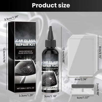 Car Windshield Crack Repair Kit, 2026 New Glass Repair Liquid for Cracks Glass Cracks Gone Repair Kit Windshield Repair Kit, Quick Fix Windshield and Glass Repair Tools for Chips and Cracks (1)