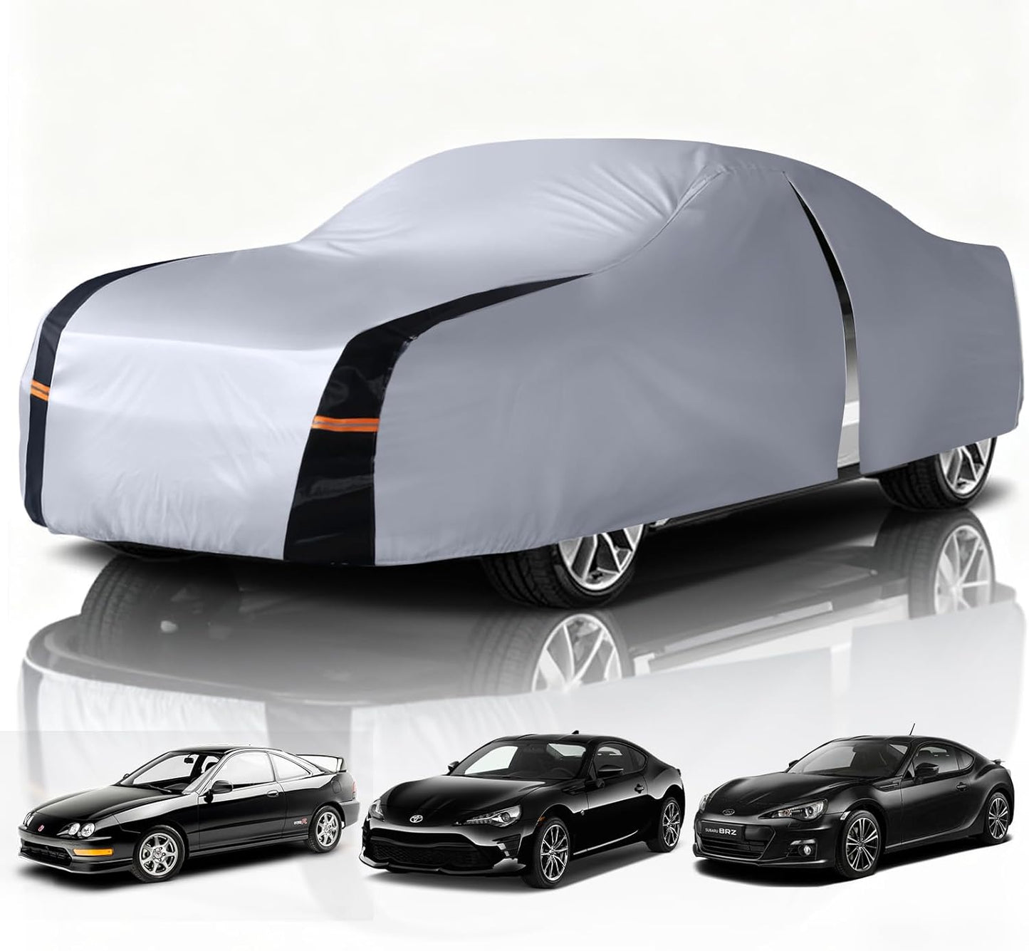Large SUV Car Cover for Chevy Suburban 100% Waterproof All Weather, Heavy Duty Outdoor Full Exterior Covers Rain Sun Wind UV Protection. - Colors A