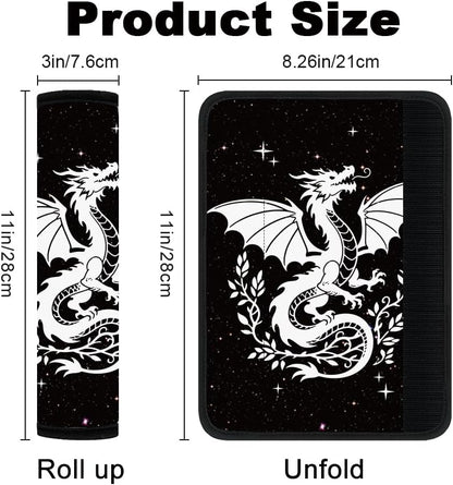 2Pcs Soft Auto Seat Belt Cover Pad Cute Cat Print Colorful Car Seatbelt Shoulder Cushion for Comfortable Driving, Compatible with All Cars' Seatbelt and Backpack Straps